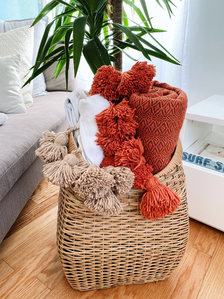 Tribe alive moroccan online pom throw