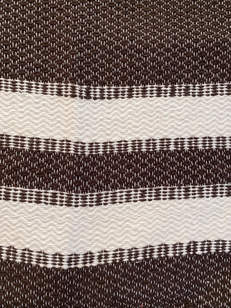 Moroccan Pom Pom — Brown Blanket