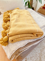 Moroccan Pom Pom — Gold Blanket
